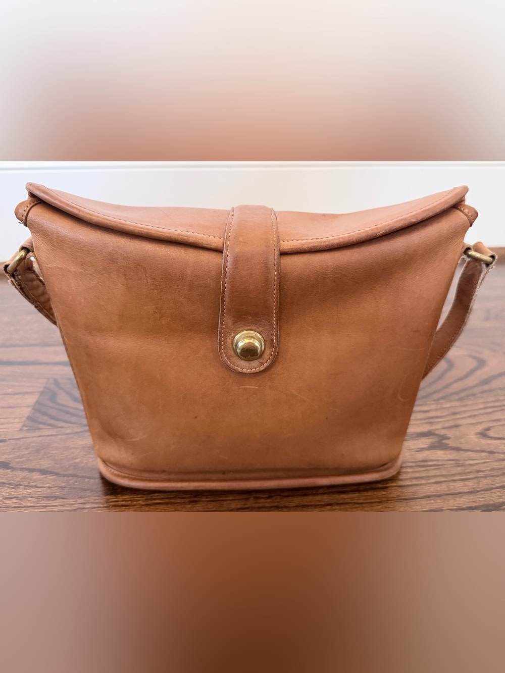 Vintage Coach 9853 Binocular Bag - Camel